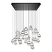 W.A.C. Lighting - PD-77541S-BC - LED Chandelier - Cyllindra - Black Chrome