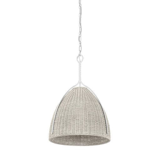 Woodlawn One Light Pendant White Plaster