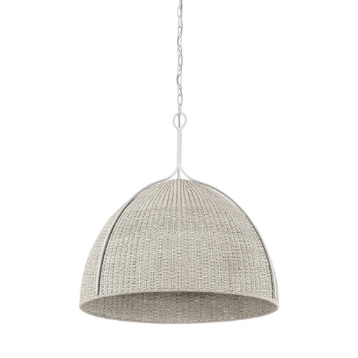 Woodlawn One Light Pendant White Plaster