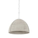 Hudson Valley - 1728-WP - One Light Pendant - Woodlawn - White Plaster