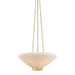 Hudson Valley - 2317-AGB - Three Light Pendant - Awosting - Aged Brass