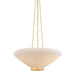 Hudson Valley - 2322-AGB - Three Light Pendant - Awosting - Aged Brass