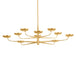 Hudson Valley - 4563-VGL - LED Chandelier - Taormina - Vintage Gold Leaf