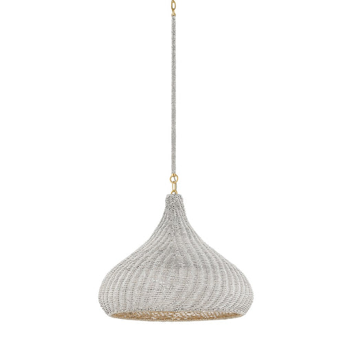 Hampstead One Light Pendant Aged Brass
