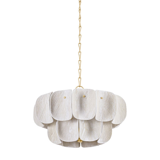 Amalfi Eight Light Chandelier Vintage Gold Leaf