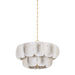 Hudson Valley - 6624-VGL - Eight Light Chandelier - Amalfi - Vintage Gold Leaf
