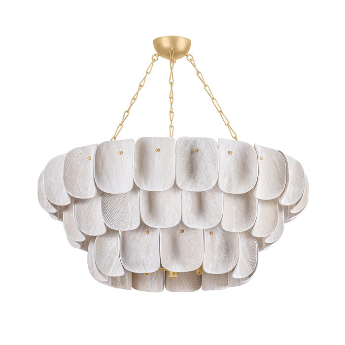 Hudson Valley - 6641-VGL - 16 Light Chandelier - Amalfi - Vintage Gold Leaf