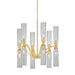 Hudson Valley - 6813-AGB - 12 Light Chandelier - Harpswell - Aged Brass