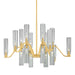 Hudson Valley - 6817-AGB - 18 Light Chandelier - Harpswell - Aged Brass