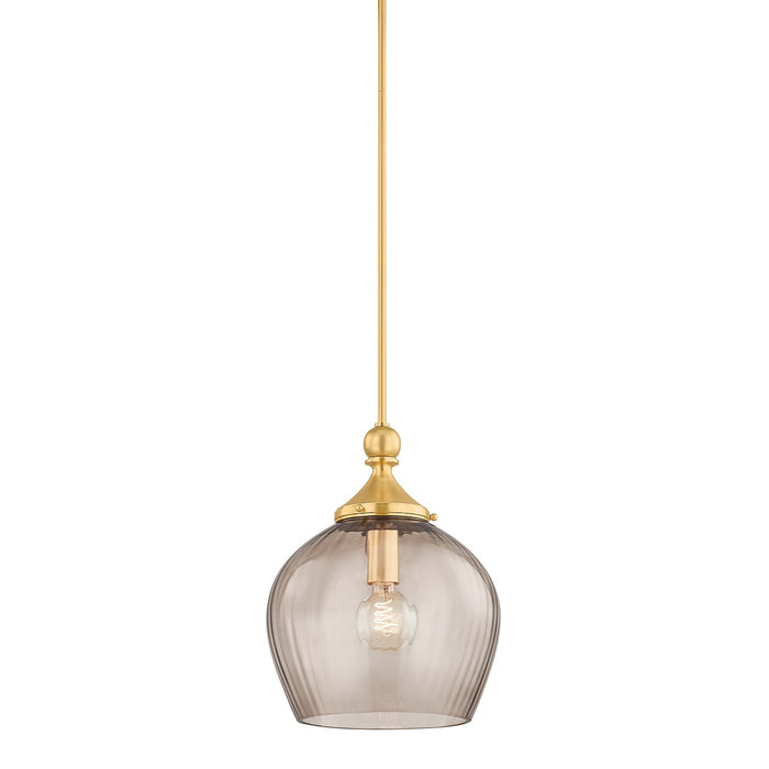 Hudson Valley - 6913-AGB - One Light Pendant - Chatton - Aged Brass