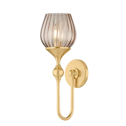 Chatton One Light Wall Sconce Aged Brass
