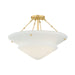 Hudson Valley - 7013-AGB - Three Light Semi Flush Mount - Loburn - Aged Brass
