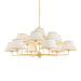 Hudson Valley - 7413-AGB - 13 Light Chandelier - Durland - Aged Brass