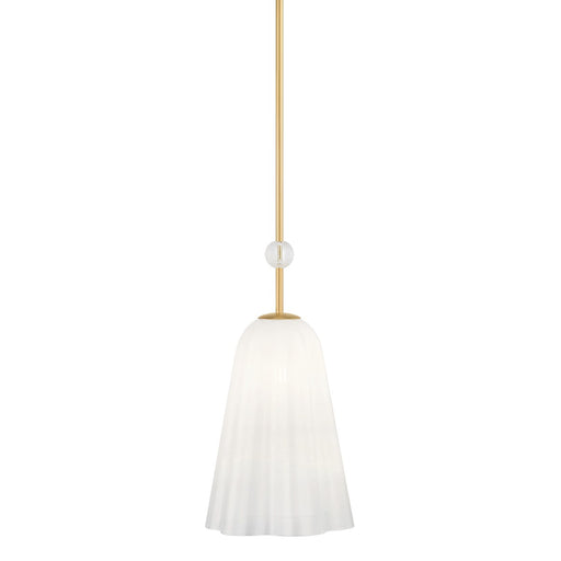 Cambria Heights One Light Pendant Aged Brass