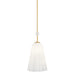 Hudson Valley - 7810-AGB - One Light Pendant - Cambria Heights - Aged Brass