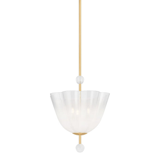 Cambria Heights Three Light Lantern Aged Brass