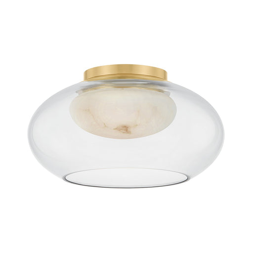 Hudson Valley - 9013-AGB - LED Flush Mount - Moore - Aged Brass