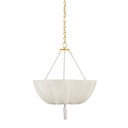 Carolina Three Light Pendant Aged Brass