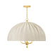 Hudson Valley - CB5855-AGB - Five Light Chandelier - Palmetto - Aged Brass