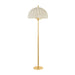 Hudson Valley - CBL5853-AGB - Three Light Floor Lamp - Palmetto - Aged Brass