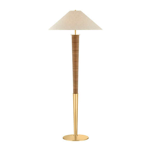 Bohicket One Light Floor Lamp Aged Brass