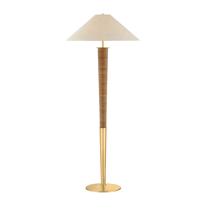 Hudson Valley - CBL6524-AGB - One Light Floor Lamp - Bohicket - Aged Brass