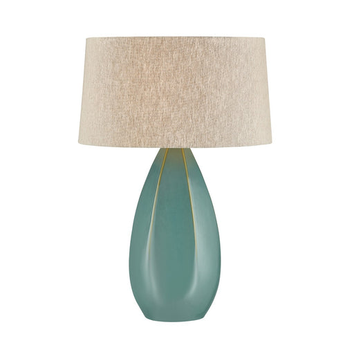 Colwyn One Light Table Lamp Aged Brass/Ceramic Celadon Wash