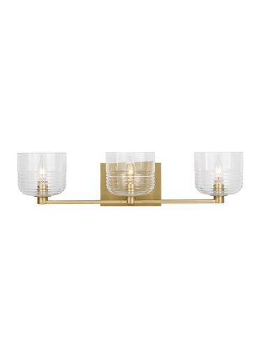 Lochdale Three Light Vanity Satin Brass