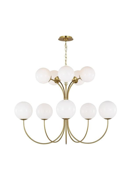 Visual Comfort Studio - KSC11210BBS - Ten Light Chandelier - Noemie - Burnished Brass