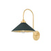 Hudson Valley - MDS1400-AGB/SSG - One Light Wall Sconce - Clivedon - Aged Brass/Soft Studio Green