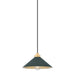 Hudson Valley - MDS1401-AGB/SSG - One Light Pendant - Clivedon - Aged Brass/Soft Studio Green