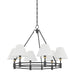 Hudson Valley - MDS1800-AGB/DB - Six Light Chandelier - Howard - Aged Brass/Distressed Bronze