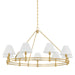 Hudson Valley - MDS1801-AGB - Nine Light Chandelier - Howard - Aged Brass