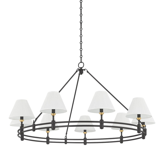 Hudson Valley - MDS1801-AGB/DB - Nine Light Chandelier - Howard - Aged Brass/Distressed Bronze
