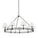 Hudson Valley - MDS1801-AGB/DB - Nine Light Chandelier - Howard - Aged Brass/Distressed Bronze