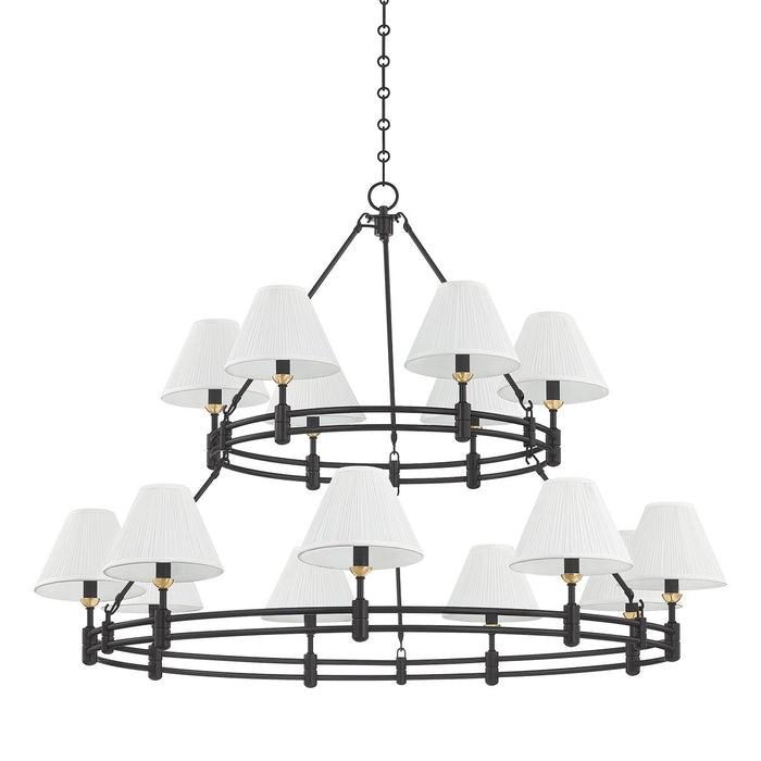 Hudson Valley - MDS1802-AGB/DB - 15 Light Chandelier - Howard - Aged Brass/Distressed Bronze