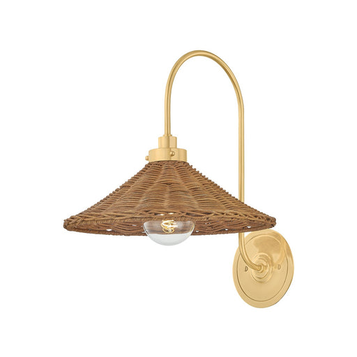 Kensington One Light Wall Sconce Aged Brass