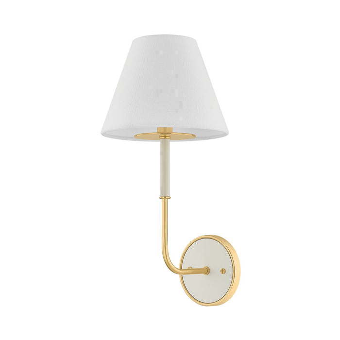 Hudson Valley - MDS2200-AGB/OW - One Light Wall Sconce - Wedgewood - Aged Brass/Off-White