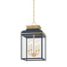 Hudson Valley - MDS2400-AGB/DBL - Four Light Lantern - Houghton - Aged Brass/Distressed Bronze