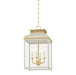 Hudson Valley - MDS2400-AGB/OW - Four Light Lantern - Houghton - Aged Brass/Off-White