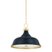 Hudson Valley - MDS300L-AGB/DBL - Four Light Pendant - Painted No. 1 - Aged Brass/Distressed Bronze
