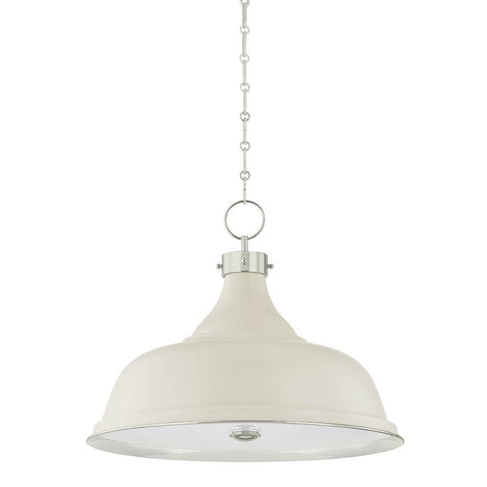 Hudson Valley - MDS300L-PN/OW - Four Light Pendant - Painted No. 1 - Polished Nickel/Off-White