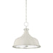 Hudson Valley - MDS300-PN/OW - Three Light Pendant - Painted No. 1 - Polished Nickel/Off-White