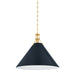 Hudson Valley - MDS352L-AGB/DBL - One Light Pendant - Painted No. 2 - Aged Brass/Distressed Bronze