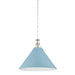 Hudson Valley - MDS352L-PN/BB - One Light Pendant - Painted No. 2 - Polished Nickel/Blue Bird