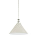 Hudson Valley - MDS352L-PN/OW - One Light Pendant - Painted No. 2 - Polished Nickel/Off-White