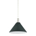 Hudson Valley - MDS352L-PN/SSG - One Light Pendant - Painted No. 2 - Polished Nickel/Soft Studio Green