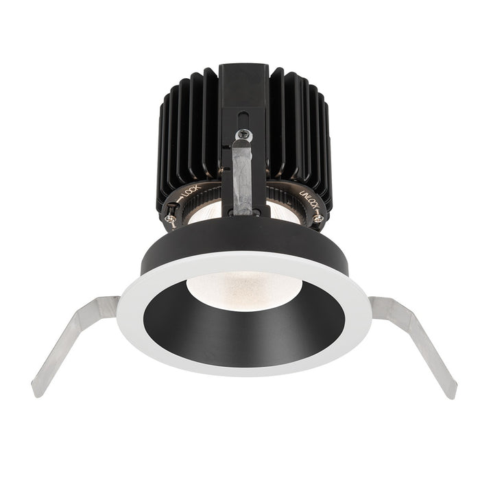 W.A.C. Lighting - R4RD1T-FTWA-BKWT - Regressed Trim with LED Light Engine - Volta - Black/White