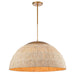 Arabela Lighting - 85111-6 - Six Light Pendant - Copa - Natural Brass