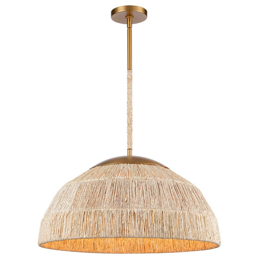 Copa Four Light Pendant Natural Brass
